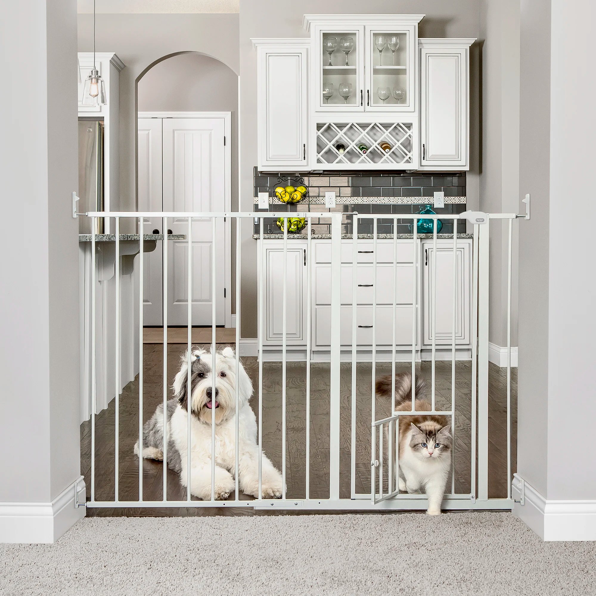 carlson-gates-maxi-extra-tall-walk-thru-hundetor-wei-96-cm image 1