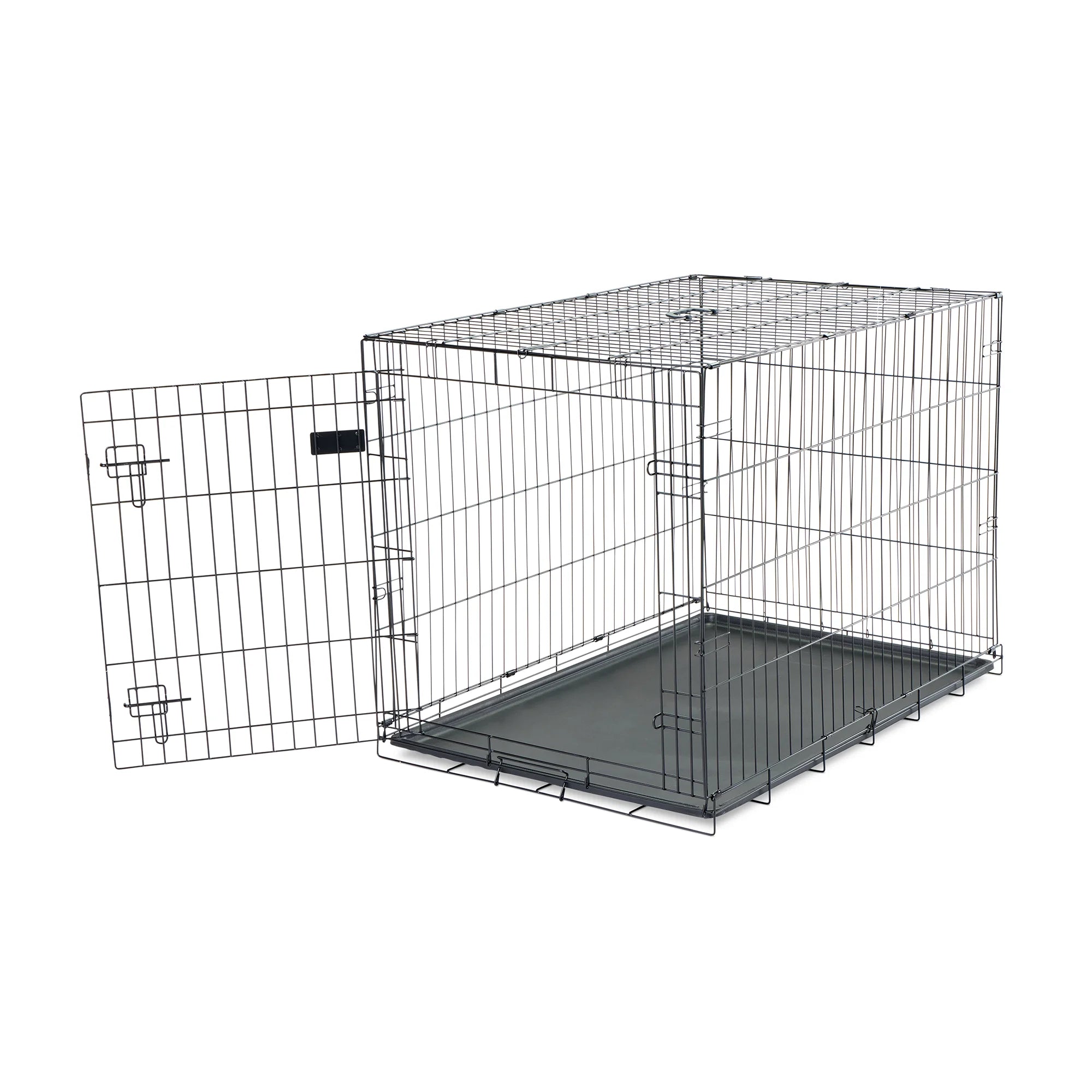 carlson-large-single-door-hundebox-schwarz-107-cm-faltbar image 3
