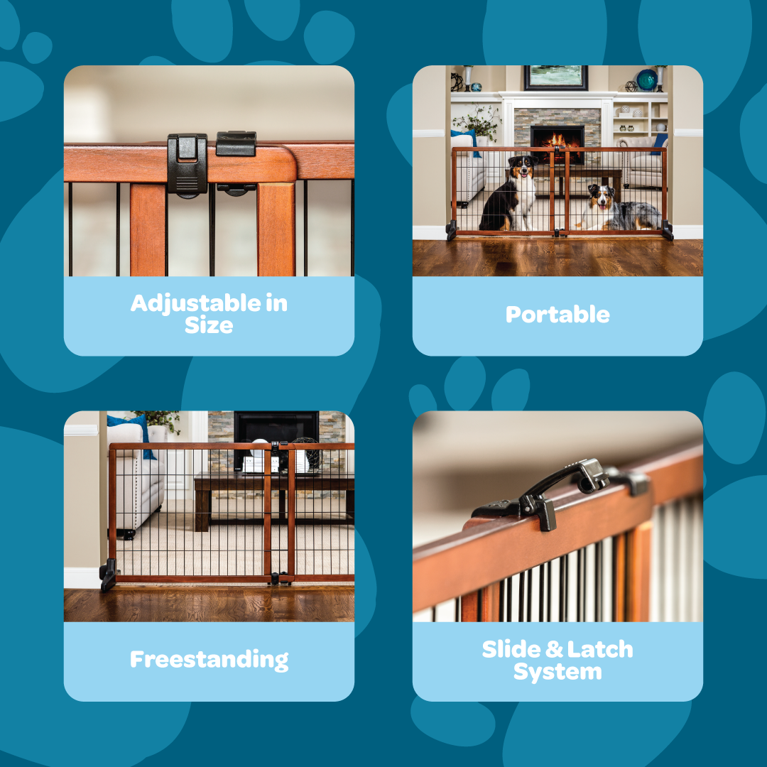 carlson-design-paw-hundegitter-freistehend-extra-hoch-schwarz image 3