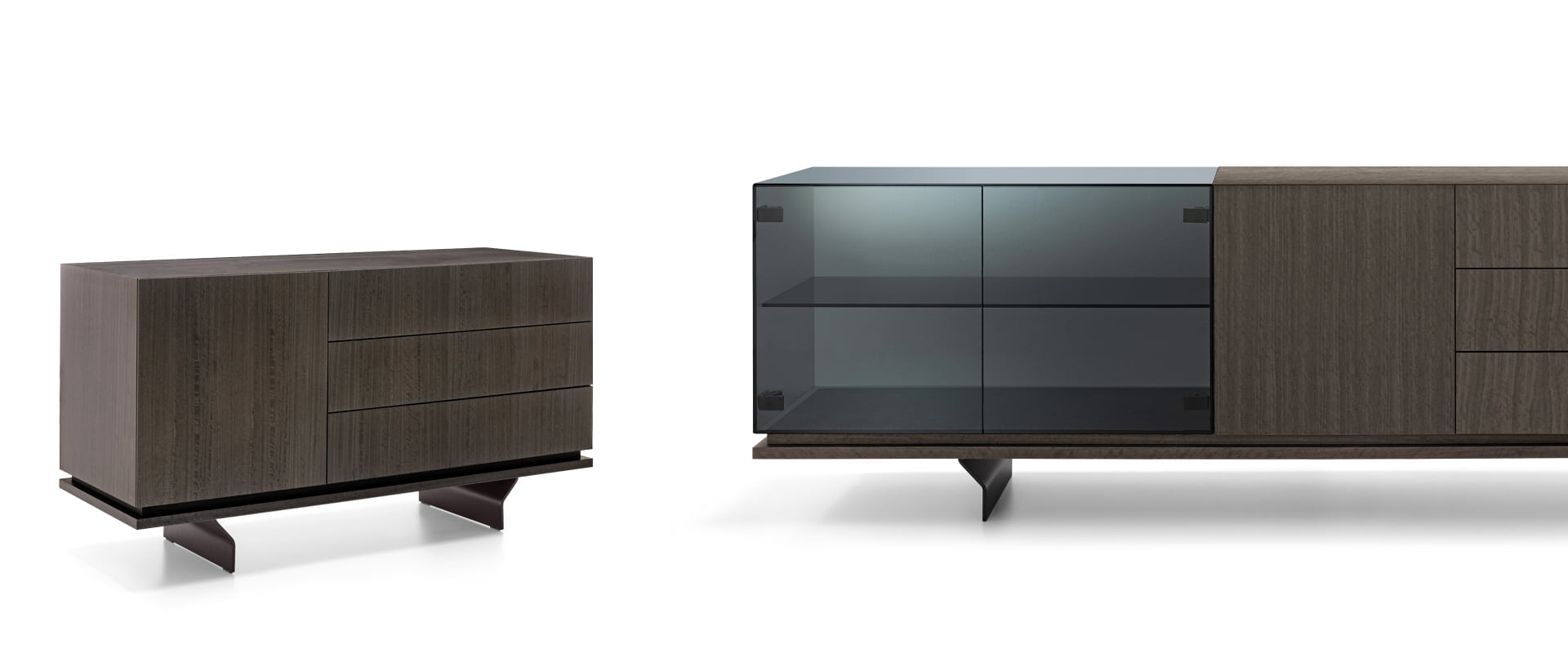 arketipo-complementi-brooklyn-sideboard-holz-rauchglas image 1