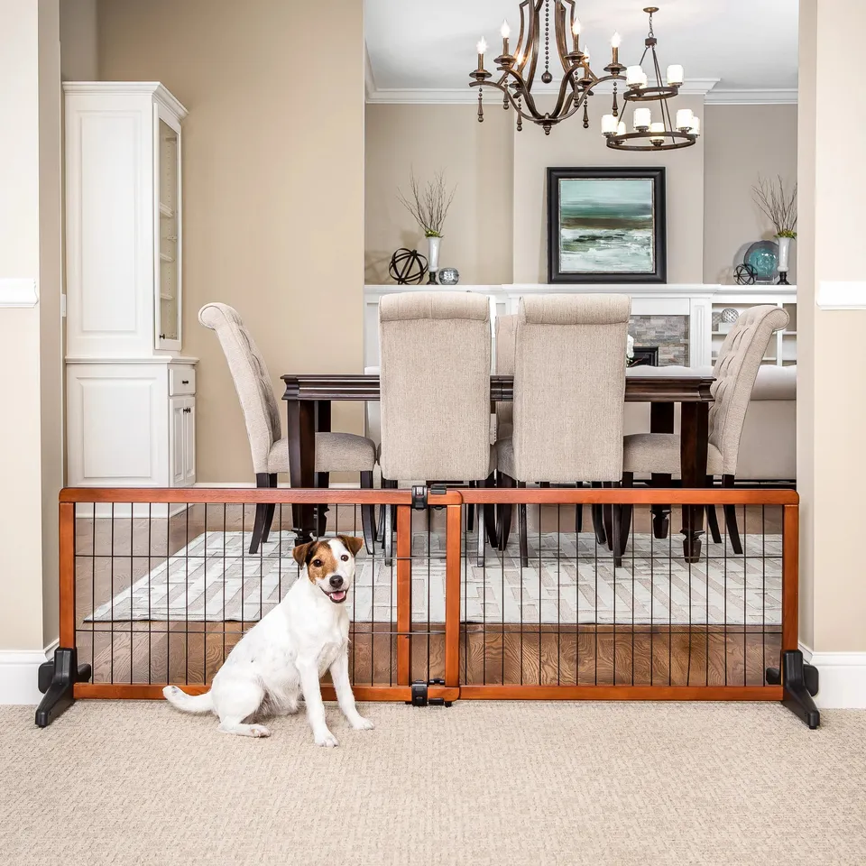 carlson-design-paw-hundegitter-freistehend-104-178-cm image 1
