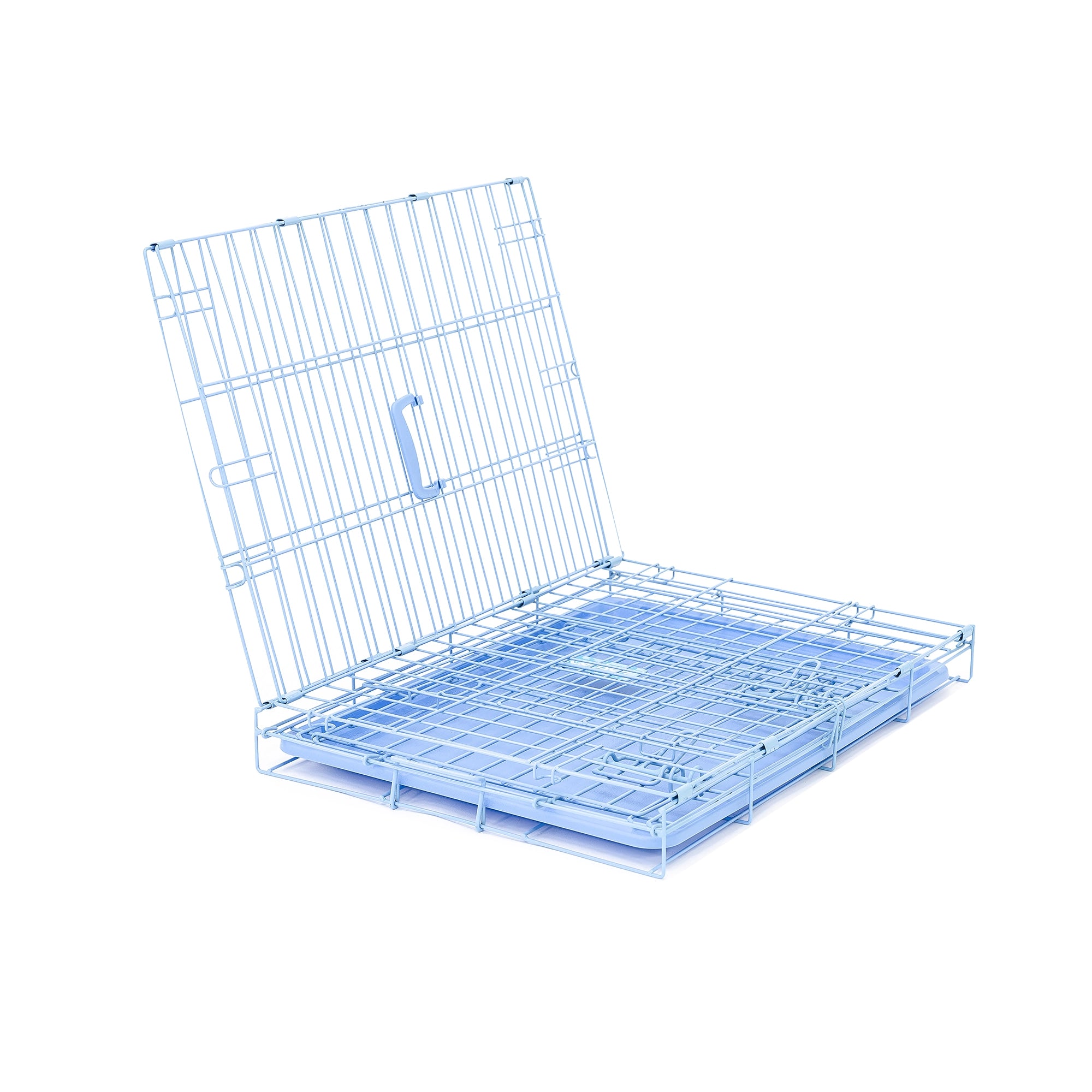 carlson-small-single-door-hundebox-blau-61-cm-faltbar image 6