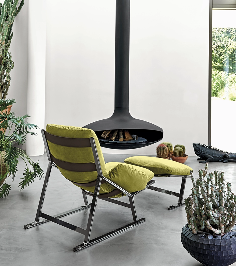 arketipo-belair-sessel-metall-gestell-polster image 4