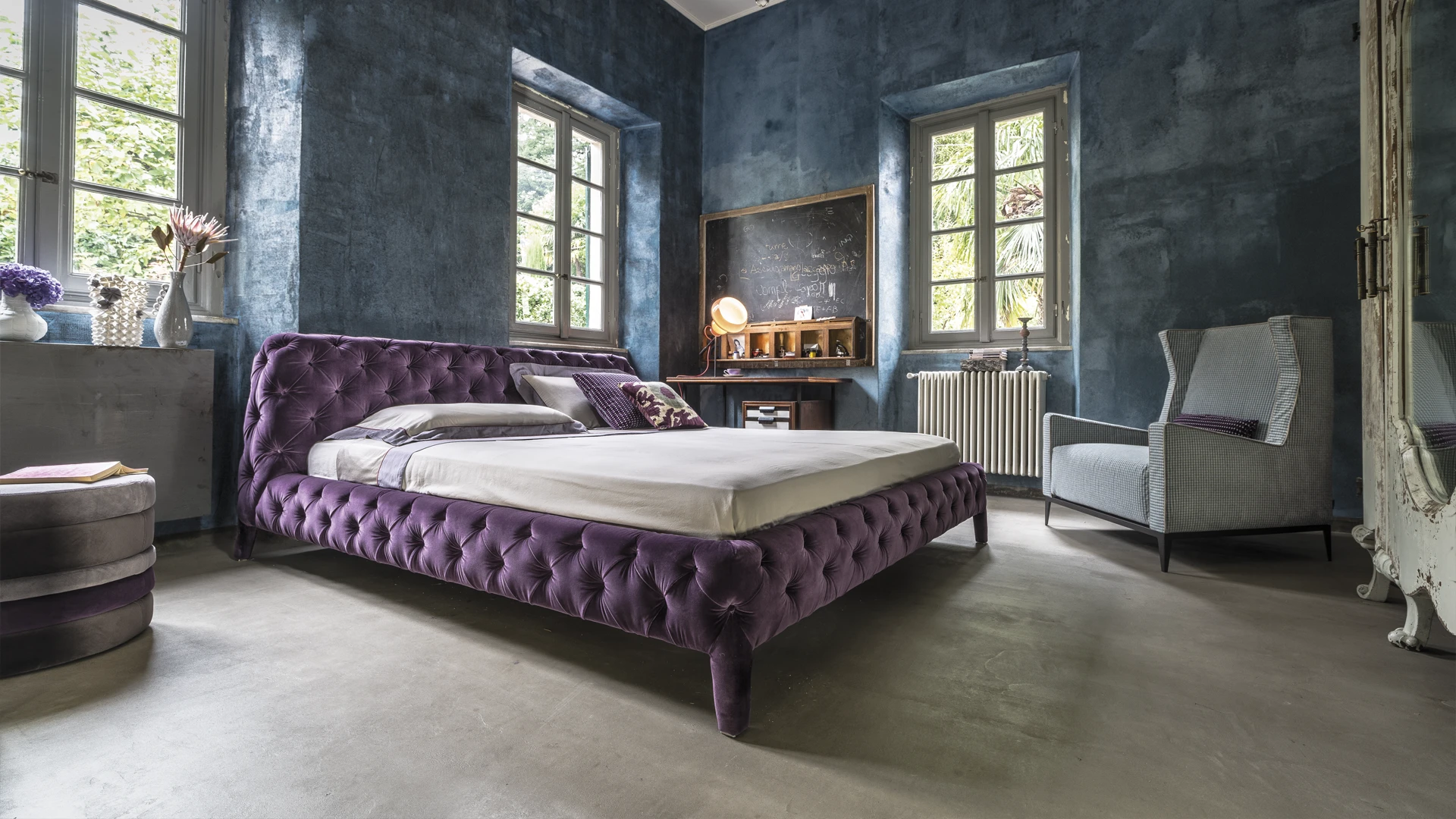 arketipo-windsor-dream-bett-samt-knopfheftung image 4