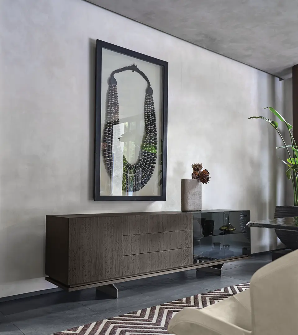 arketipo-complementi-brooklyn-sideboard-holz-rauchglas image 4