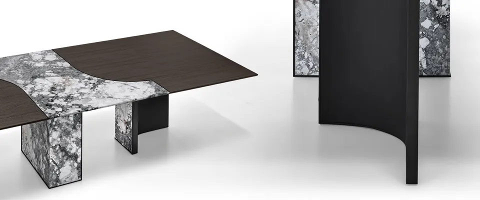 arketipo-tavoli-millennium-esstisch-marmor-holz image 1