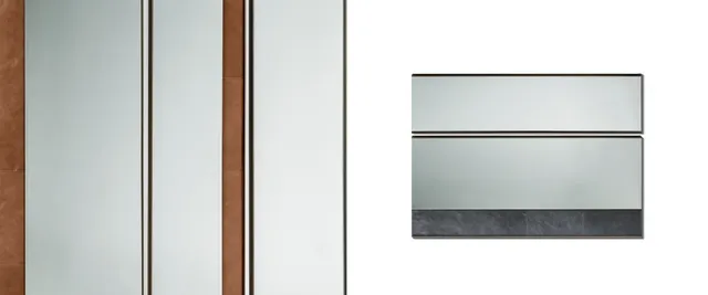 arketipo-dorian-spiegel-leder-metall-rauchglas image 1