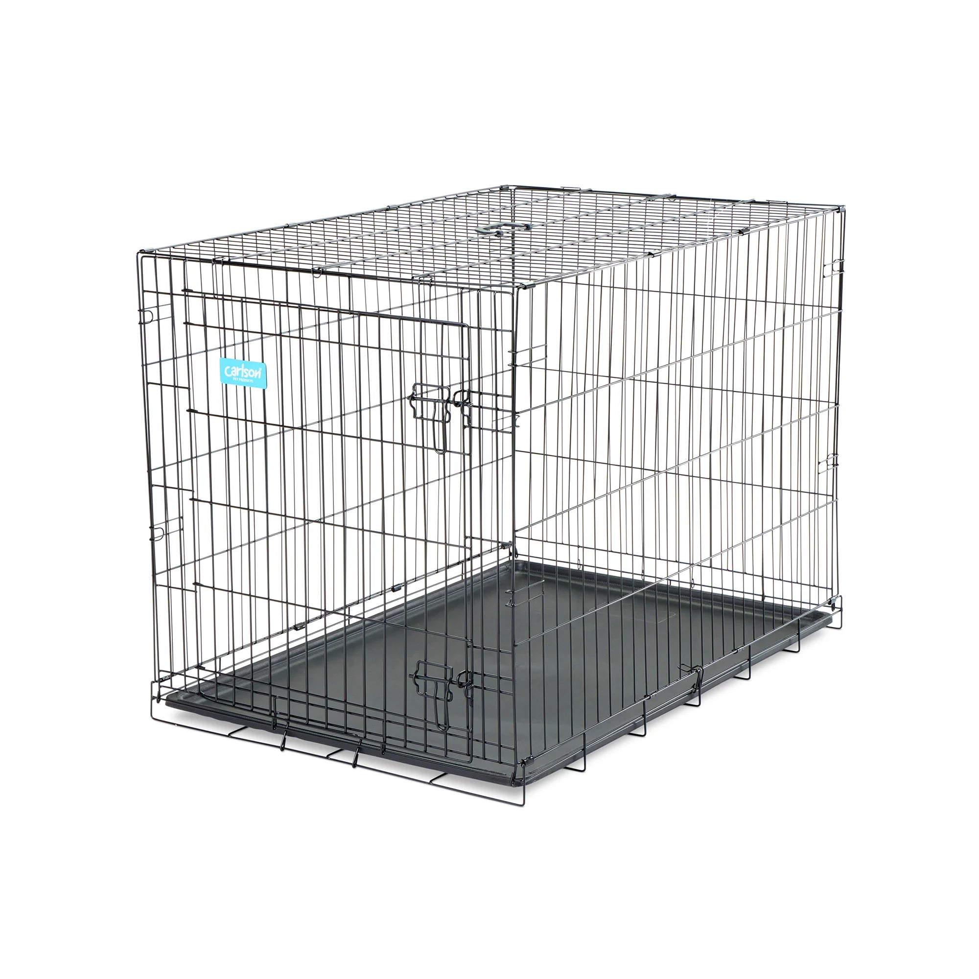 carlson-large-single-door-hundebox-schwarz-107-cm-faltbar image 4