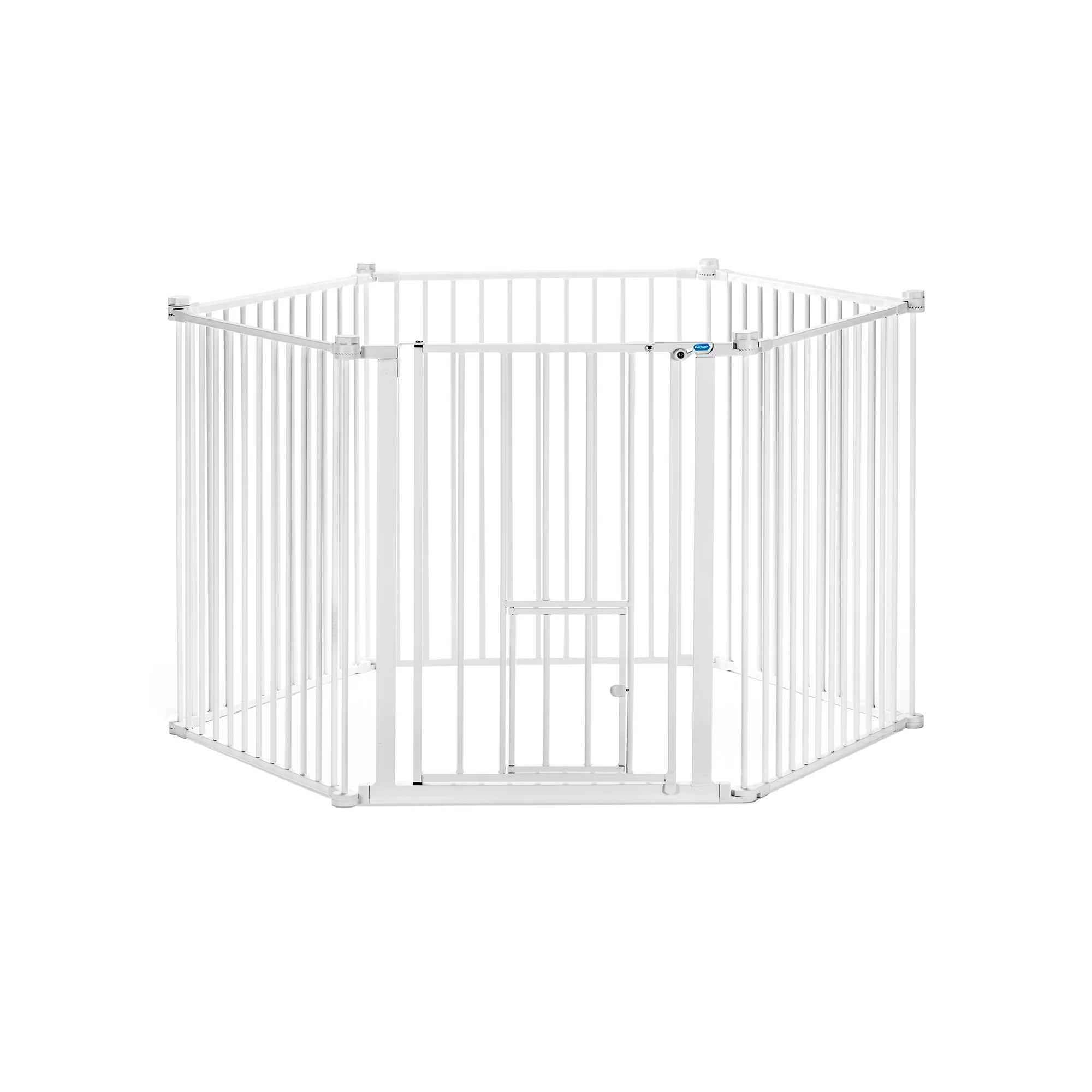 carlson-2-in-1-super-wide-hundeabsperrgitter-mit-kleintiert-r-stahl image 8