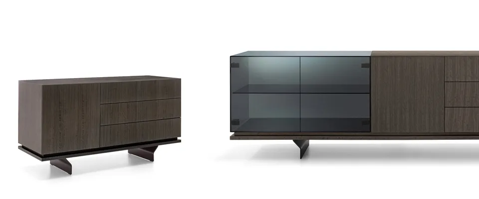 arketipo-complementi-brooklyn-sideboard-holz-rauchglas image 1