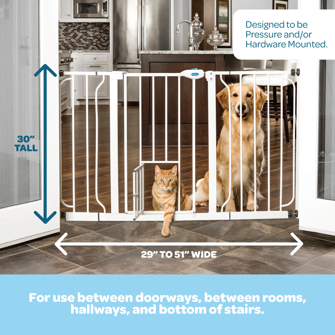 carlson-gates-51-extra-wide-walk-thru-hundegitter-wei-132-cm image 2