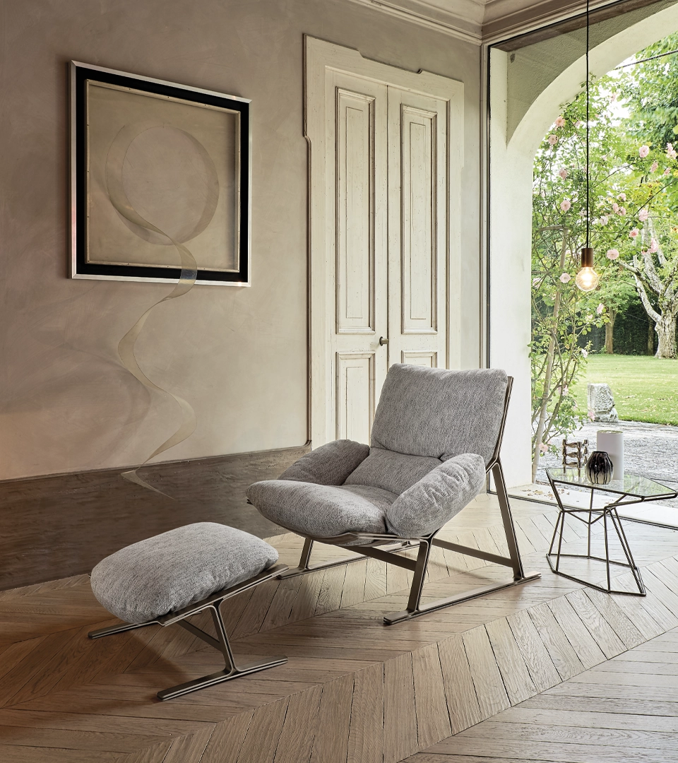 arketipo-belair-sessel-metall-gestell-polster image 6