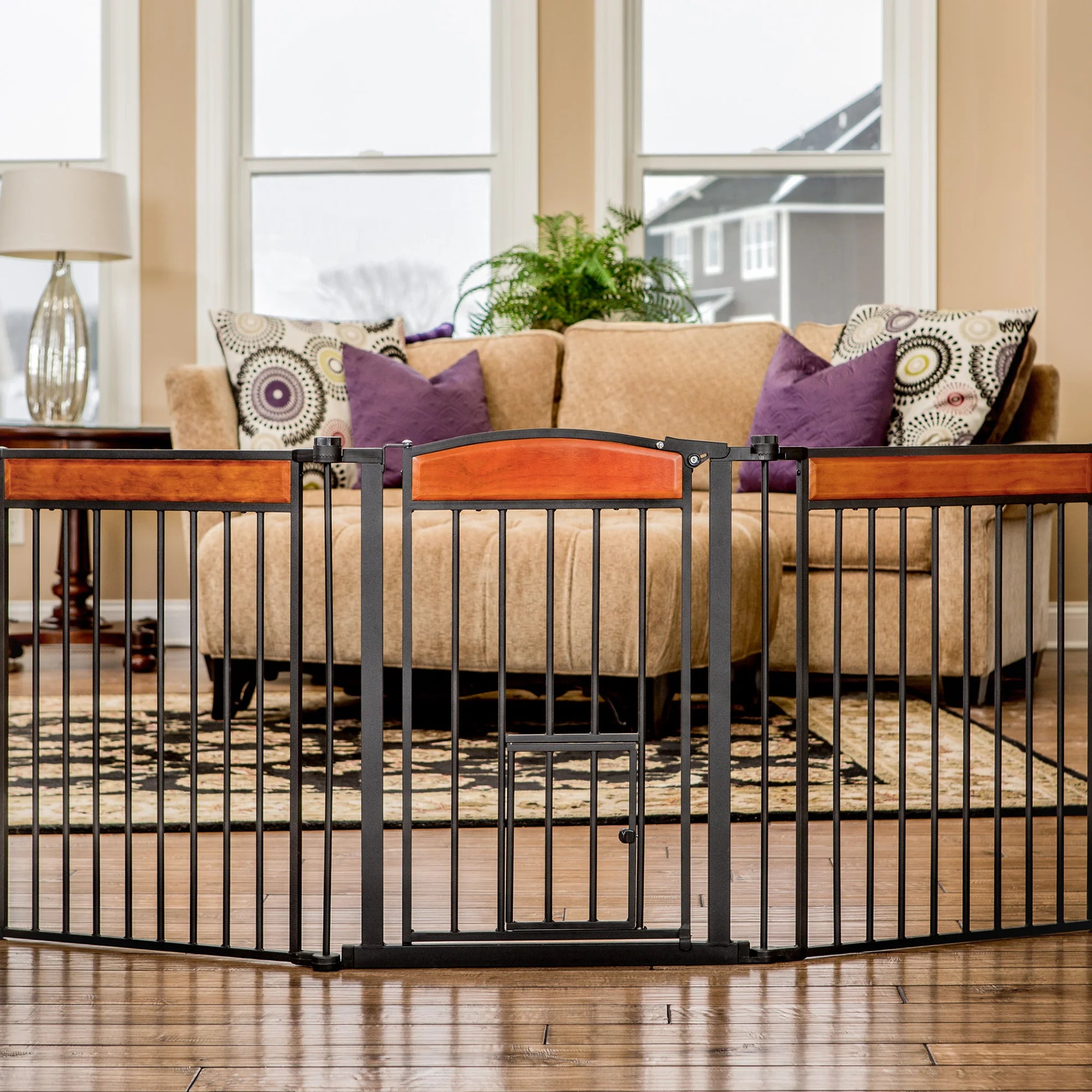 carlson-gates-design-paw-flexi-hundegitter-schwarz-71-193-cm image 3