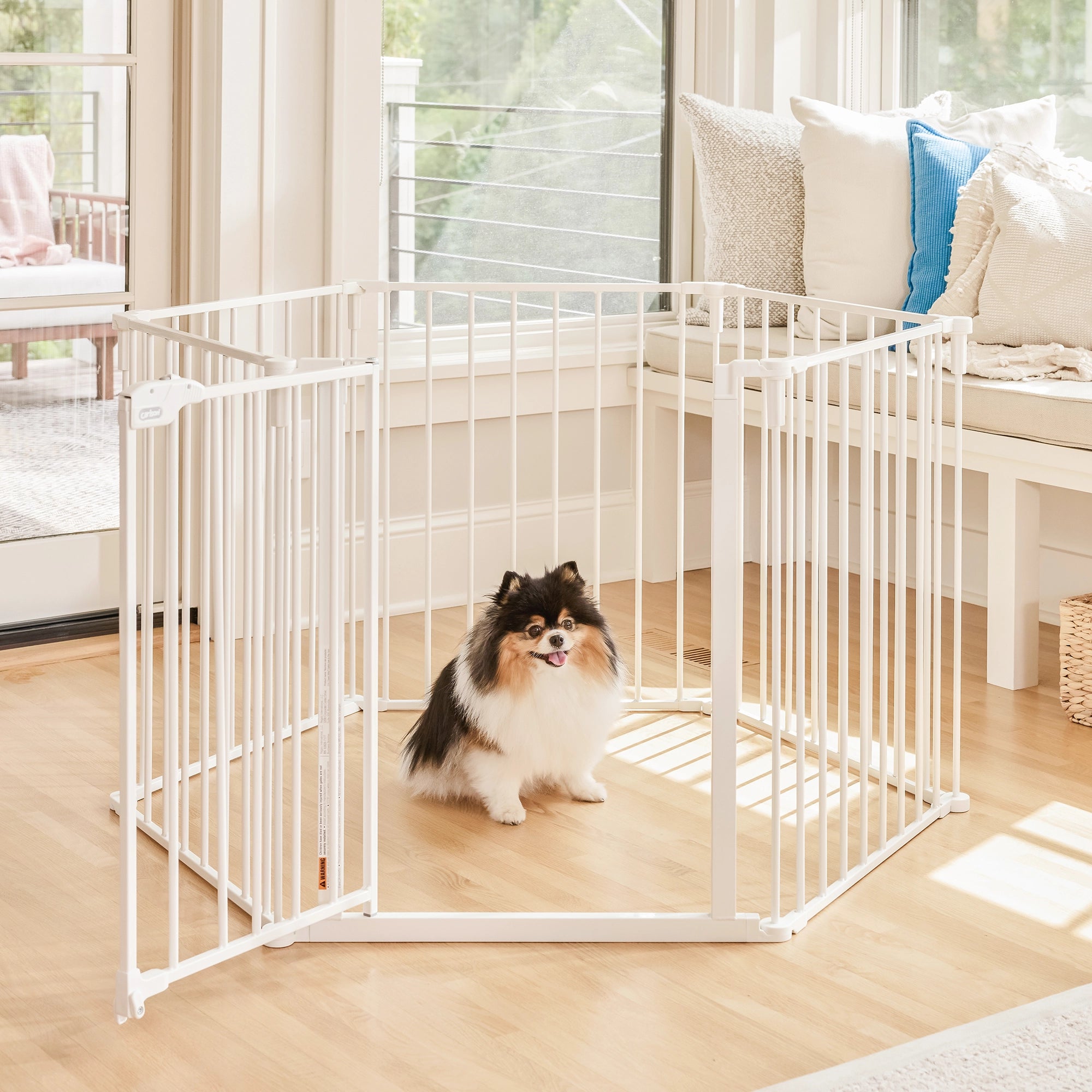 carlson-crates-convertible-pet-yard-welpenauslauf-372-cm-6-tlg image 6