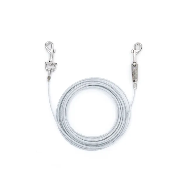 carlson-tie-outs-medium-hundeleine-stahl-6-m-bis-45-kg image 1