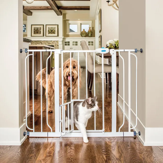 carlson-gates-44-zoll-hundegitter-wei-mit-kleintiert-r image 1