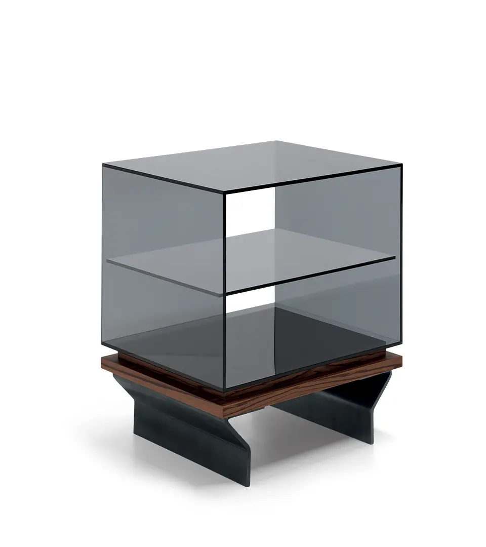 arketipo-complementi-soho-nachttisch-holz-glas-geometrisch image 5