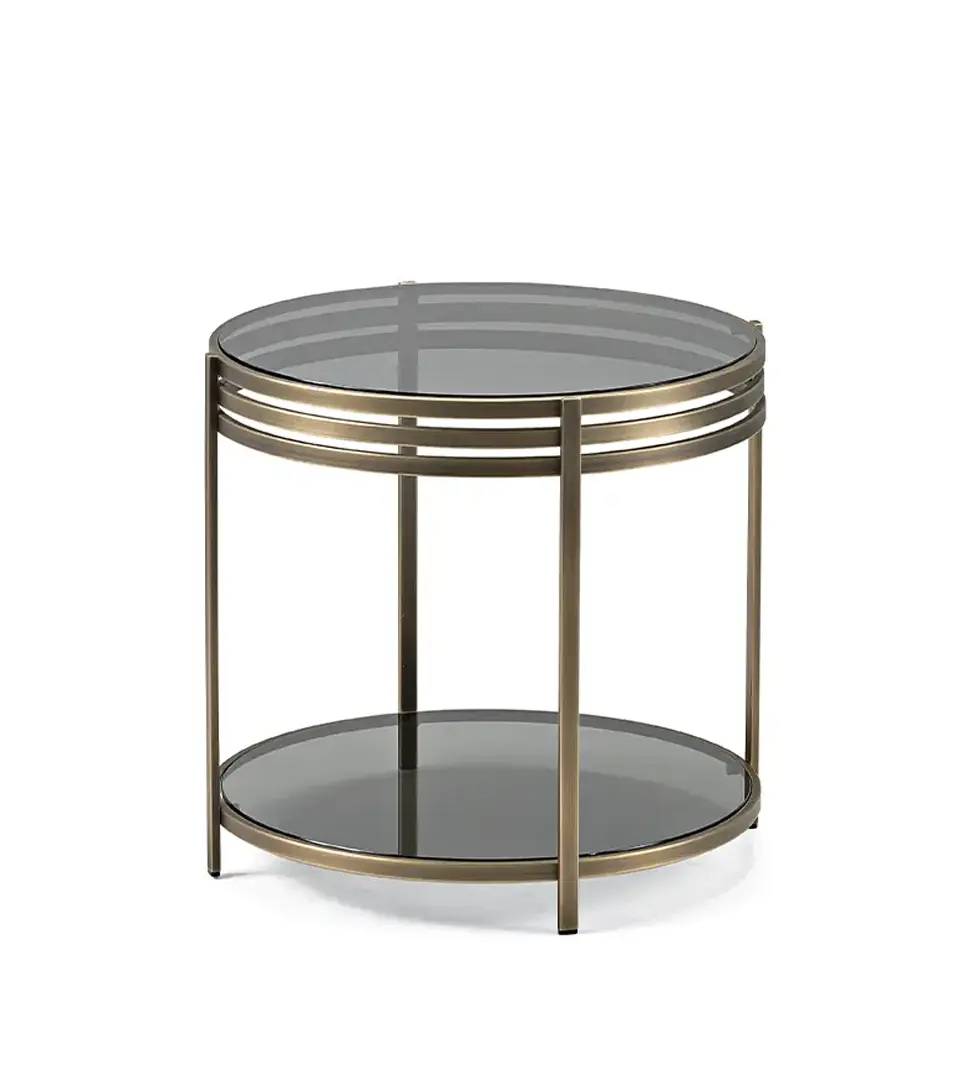 arketipo-tavolini-ula-beistelltisch-rauchglas-metall image 8
