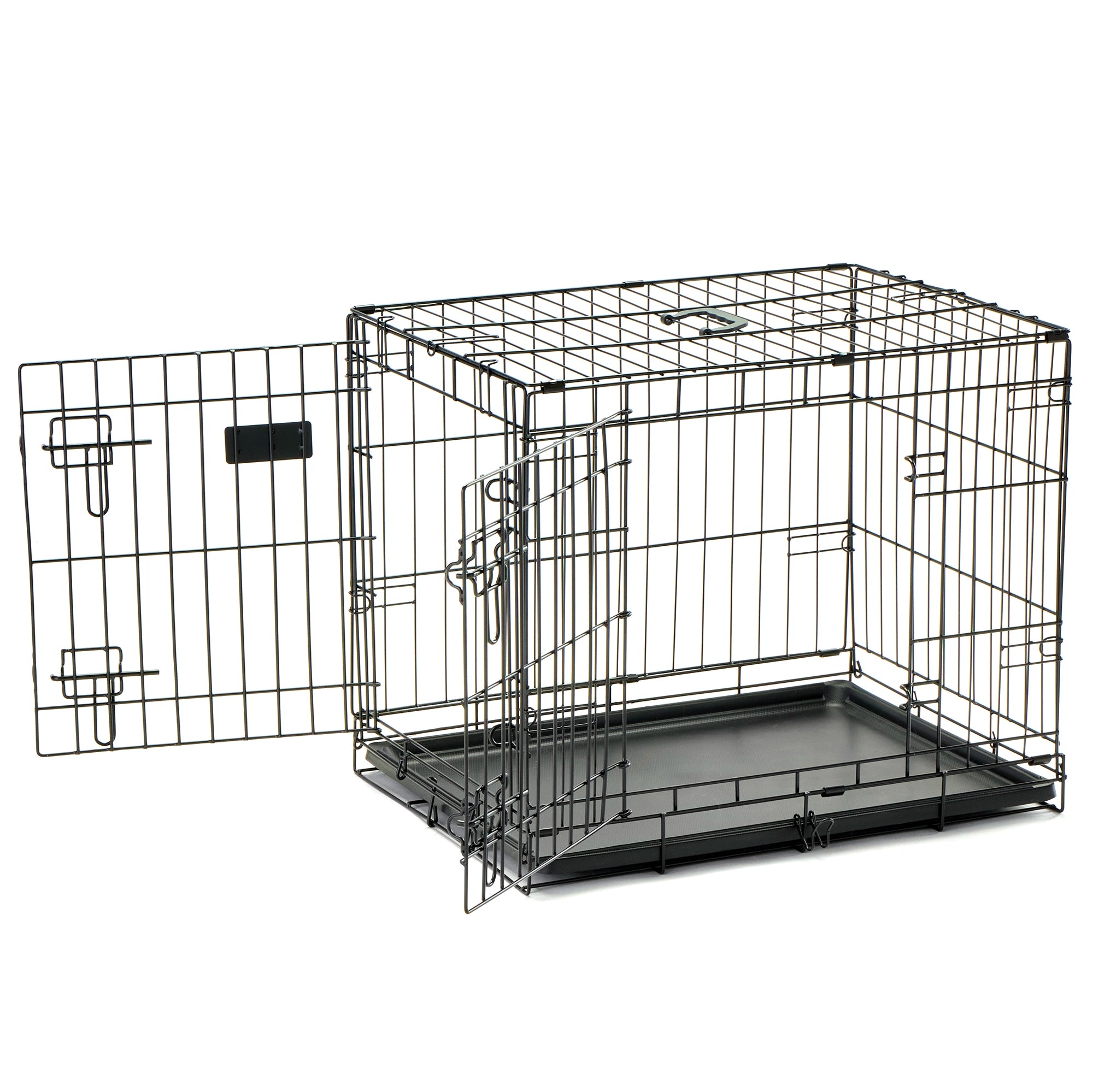 carlson-crates-small-double-door-hundebox-61-cm-schwarz image 4