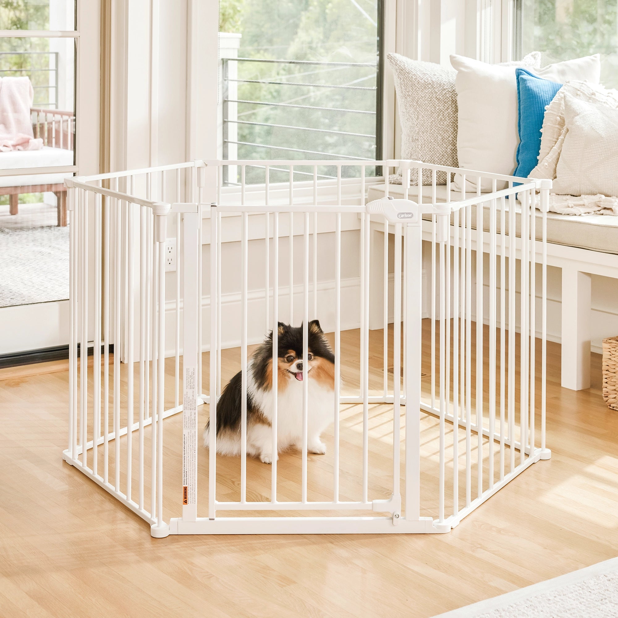 carlson-crates-convertible-pet-yard-welpenauslauf-372-cm-6-tlg image 1