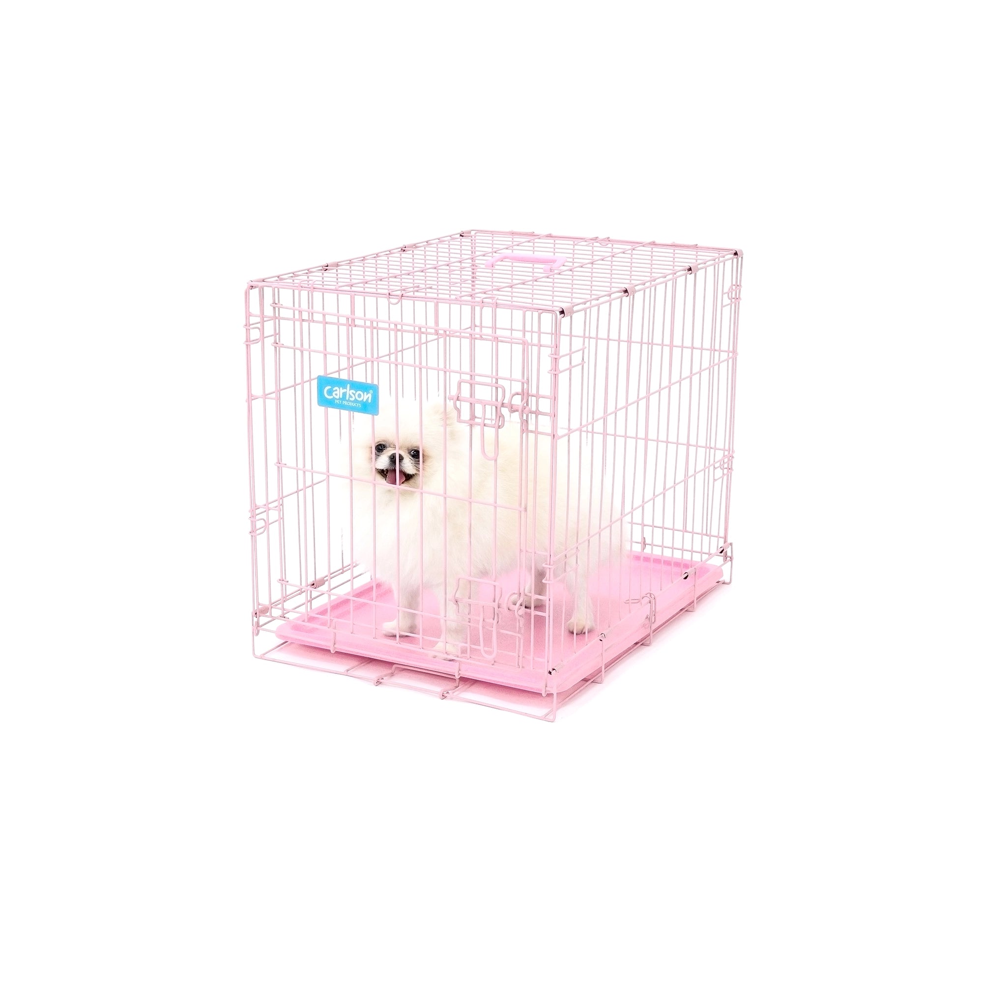 carlson-hundebox-klein-rosa-draht-61-cm-faltbar image 2