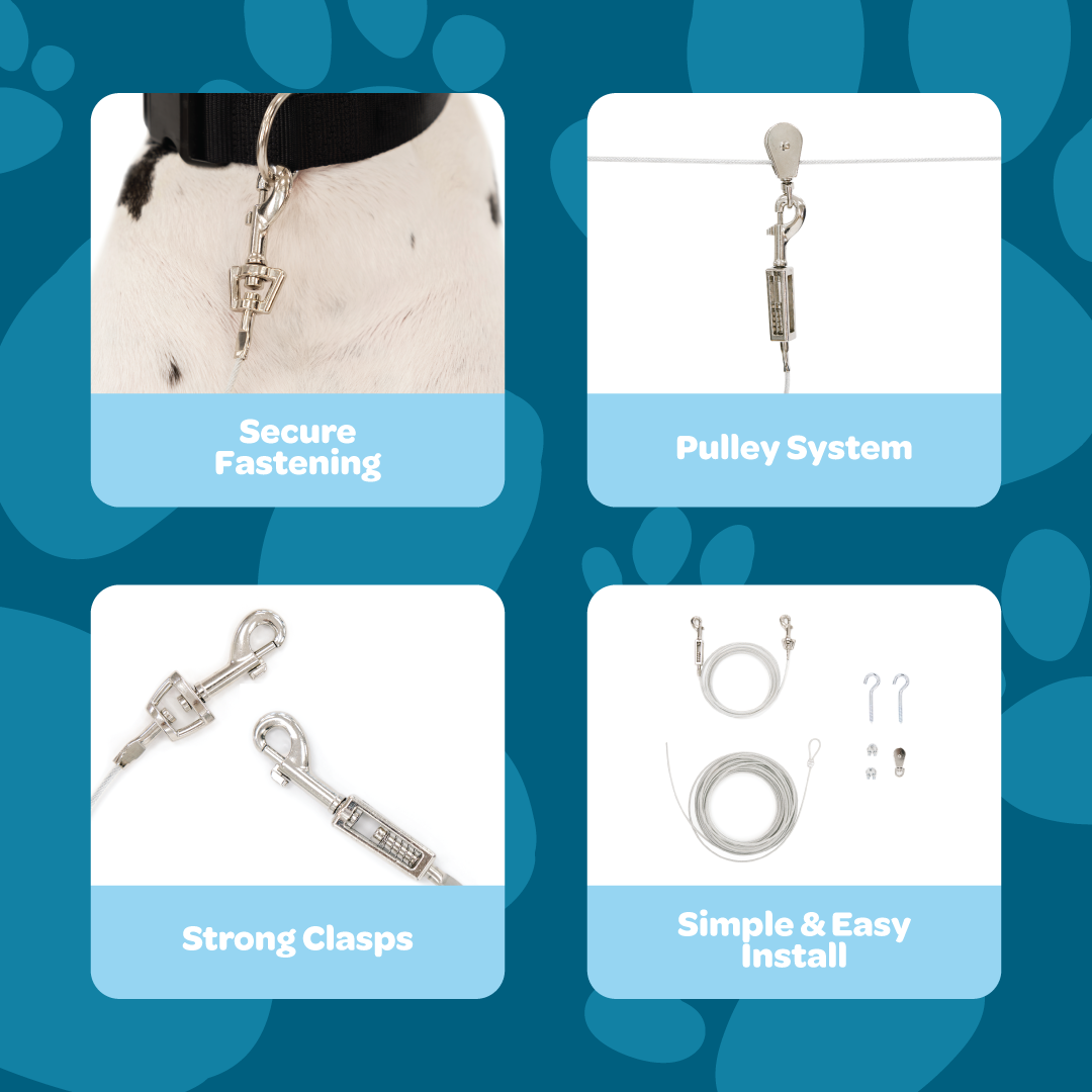 carlson-tie-outs-laufleine-hund-stahl-15m-3m-bis-90kg image 3