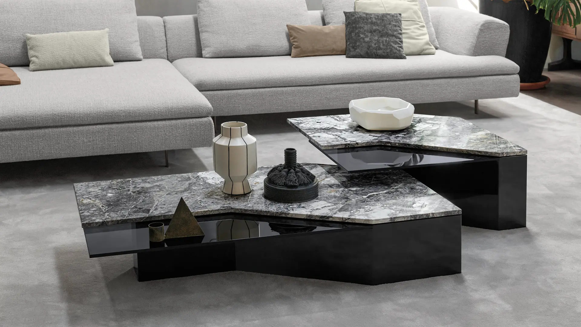 arketipo-roswell-couchtisch-marmor-glas-bronze image 3
