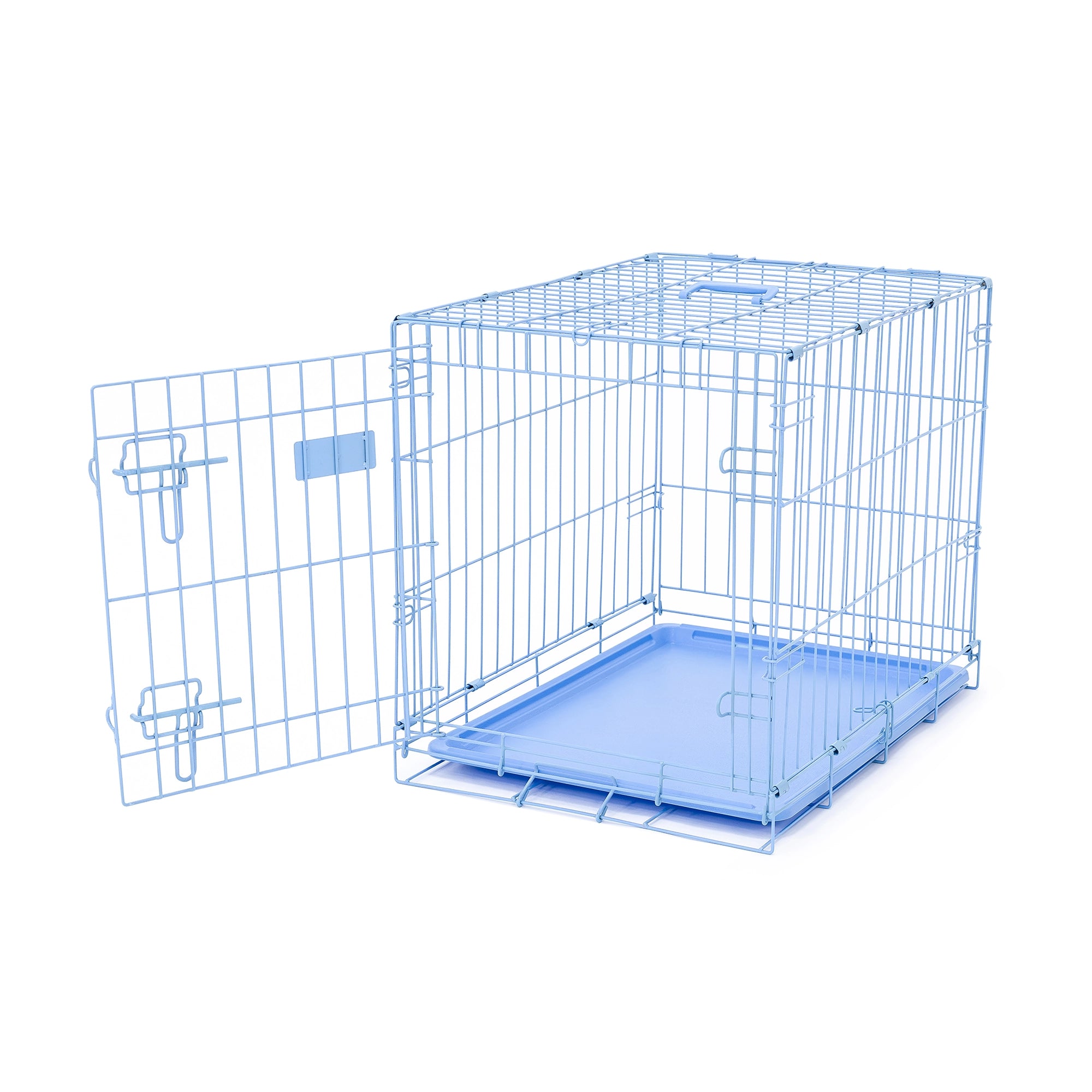 carlson-small-single-door-hundebox-blau-61-cm-faltbar image 4