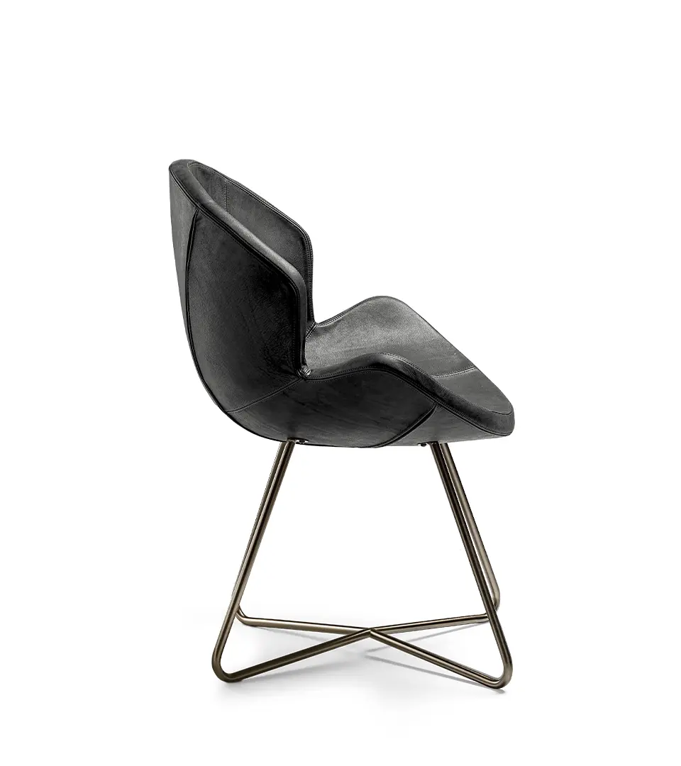 arketipo-sedie-victoria-stuhl-leder-metallschale-elegant image 6