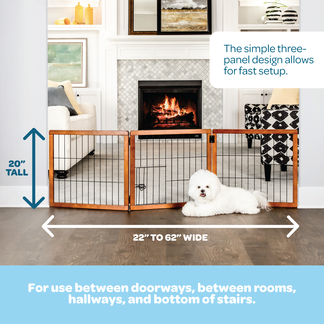 carlson-design-paw-hundegitter-holz-freistehend-mit-kleint-r image 2