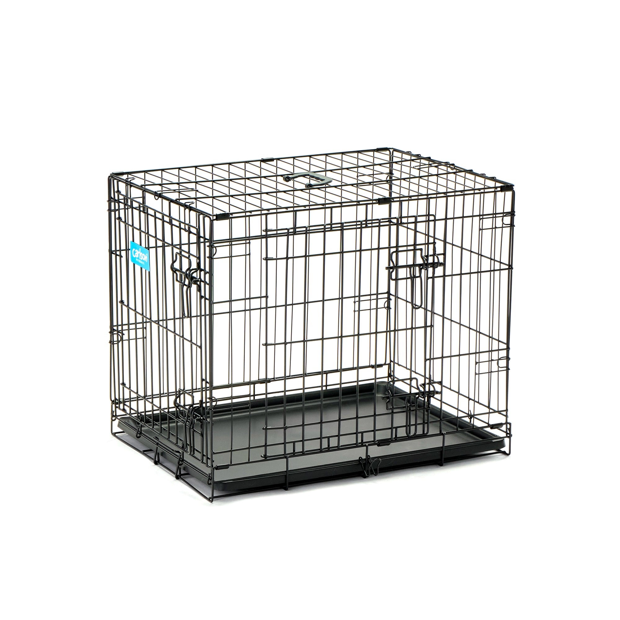carlson-crates-small-double-door-hundebox-61-cm-schwarz image 5