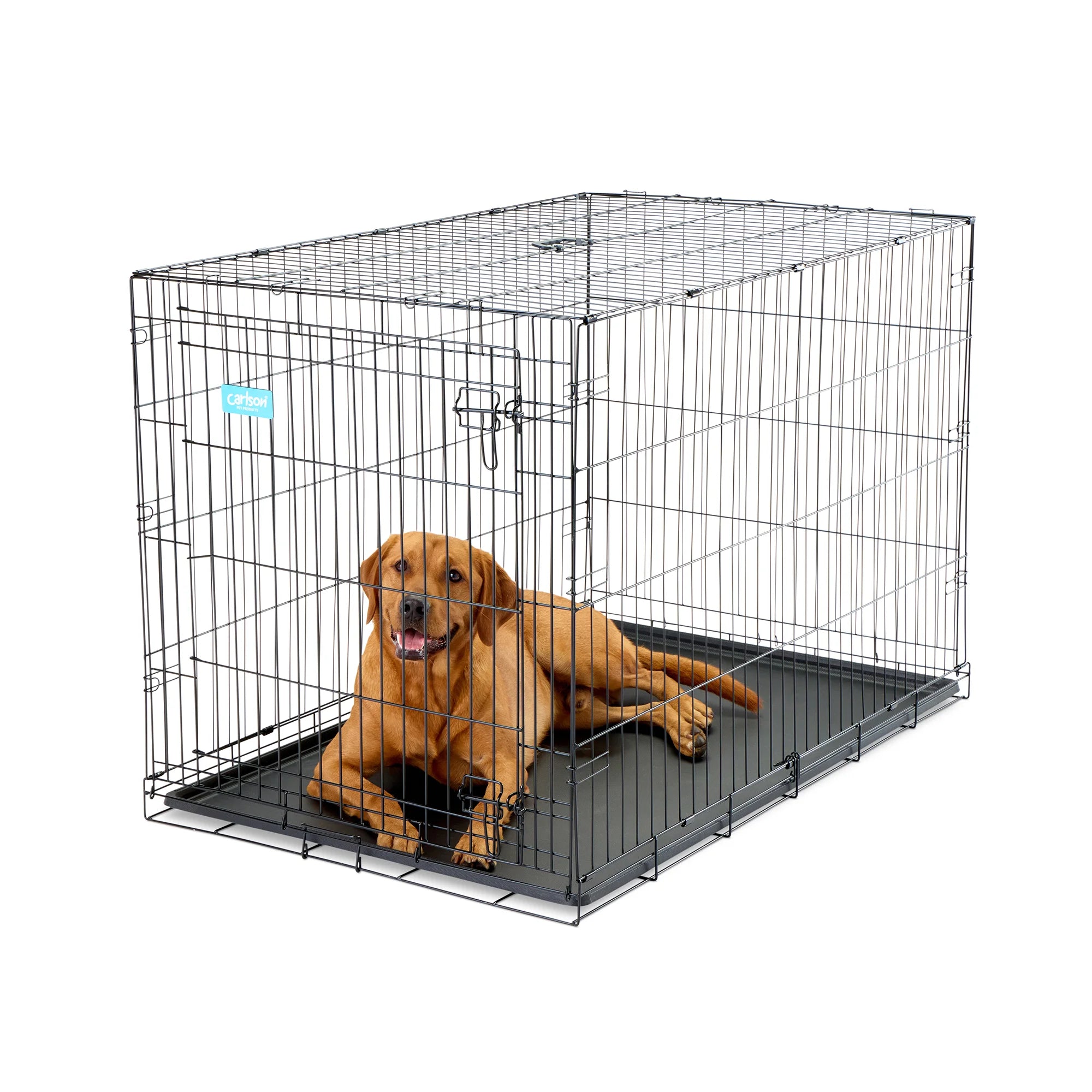 carlson-xl-hundebox-schwarz-drahtgitter-faltbar-gro-e-hunde image 2