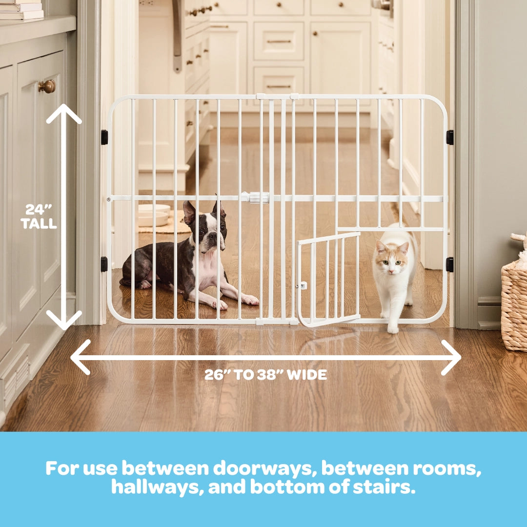 carlson-gates-tuffy-hundegitter-wei-66-96-cm-mit-klappe image 2