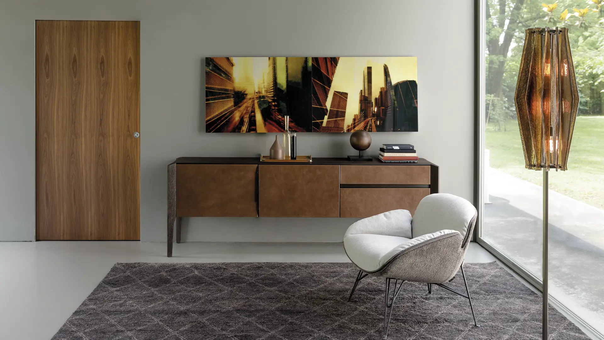 arketipo-complementi-glory-sideboard-leder-holz image 2
