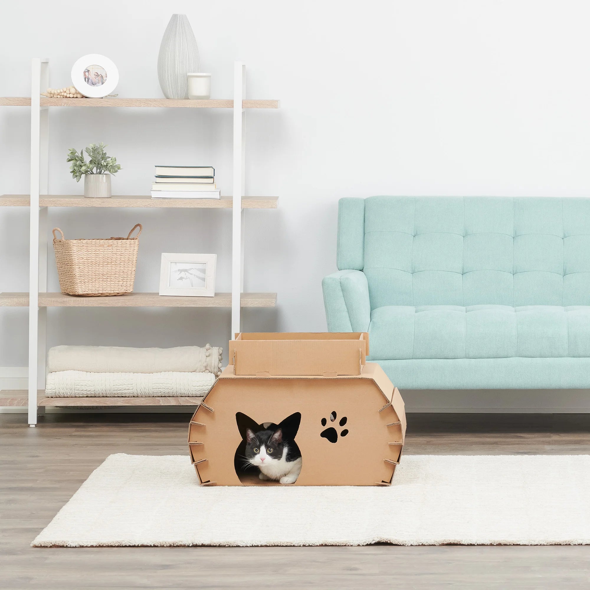 carlson-cat-camper-katzenhaus-pappe-mit-kratzer image 4