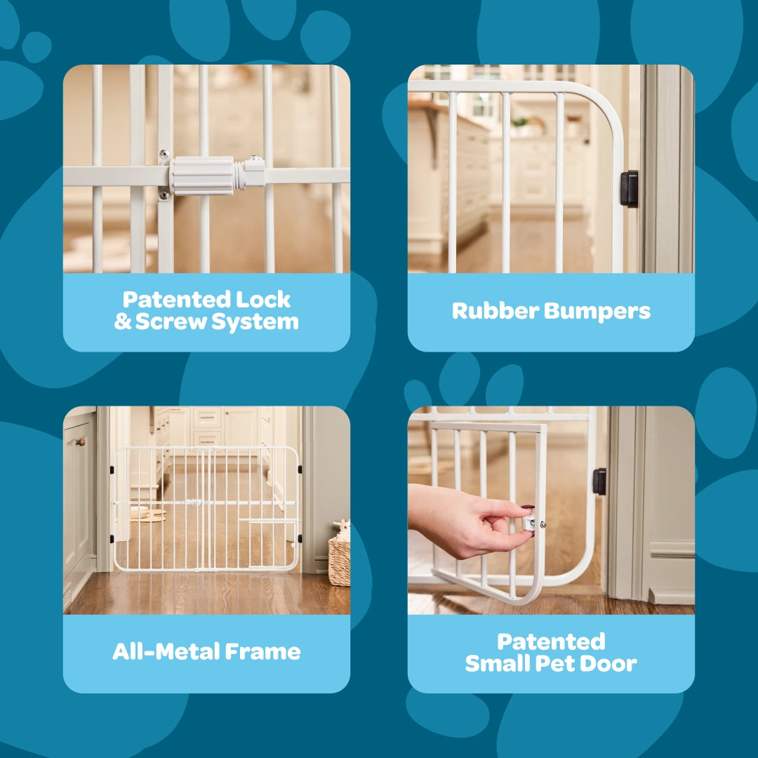 carlson-gates-tuffy-hundegitter-wei-66-96-cm-mit-klappe image 3