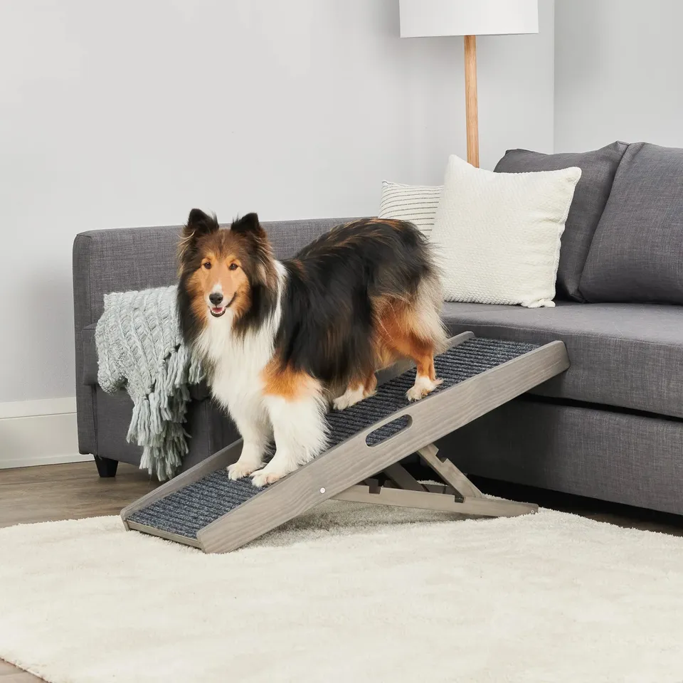 carlson-indoor-hunderampe-grau-klappbar-bis-36-kg image 1