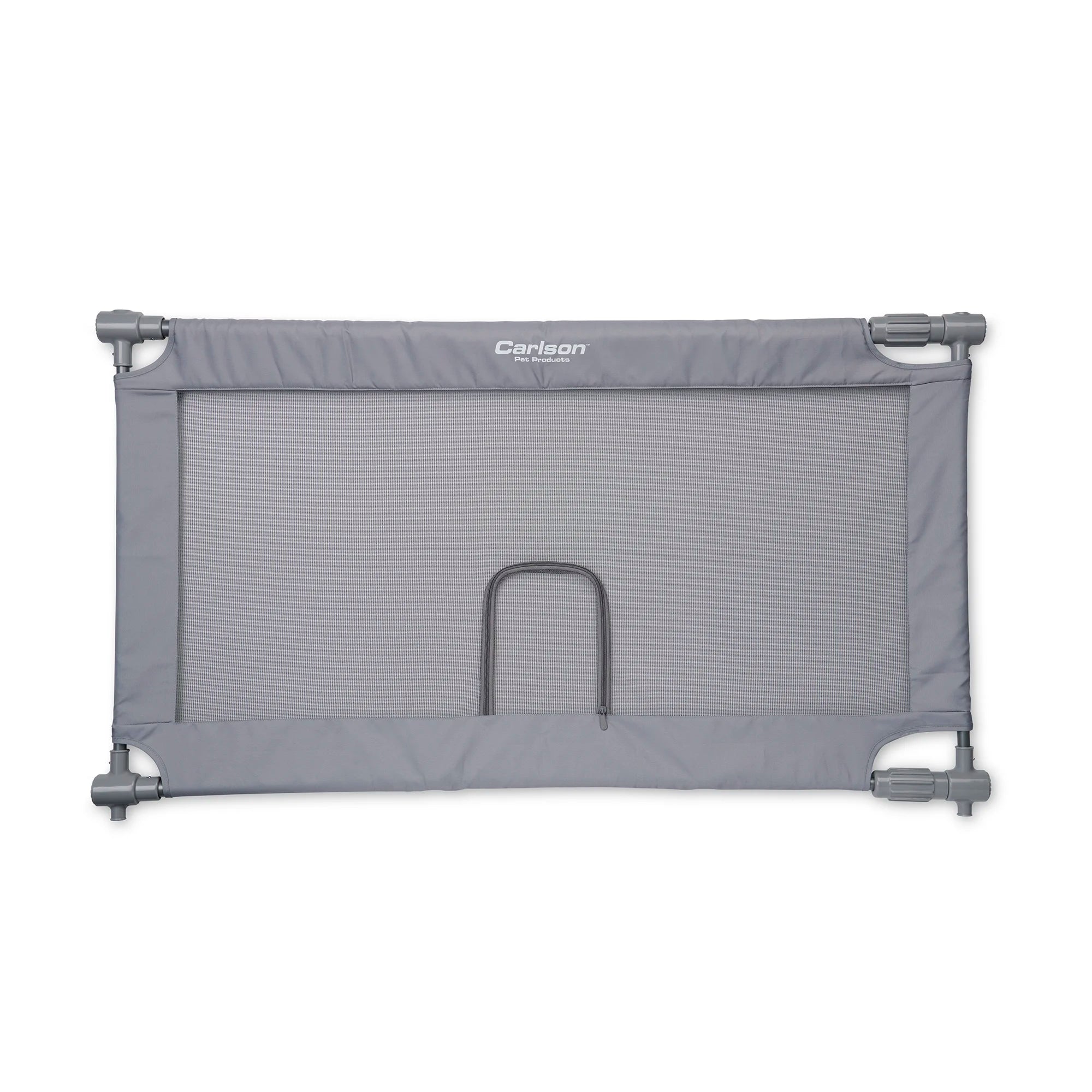 carlson-gates-expandable-mesh-hundegitter-grau-mit-kleintierklappe image 8