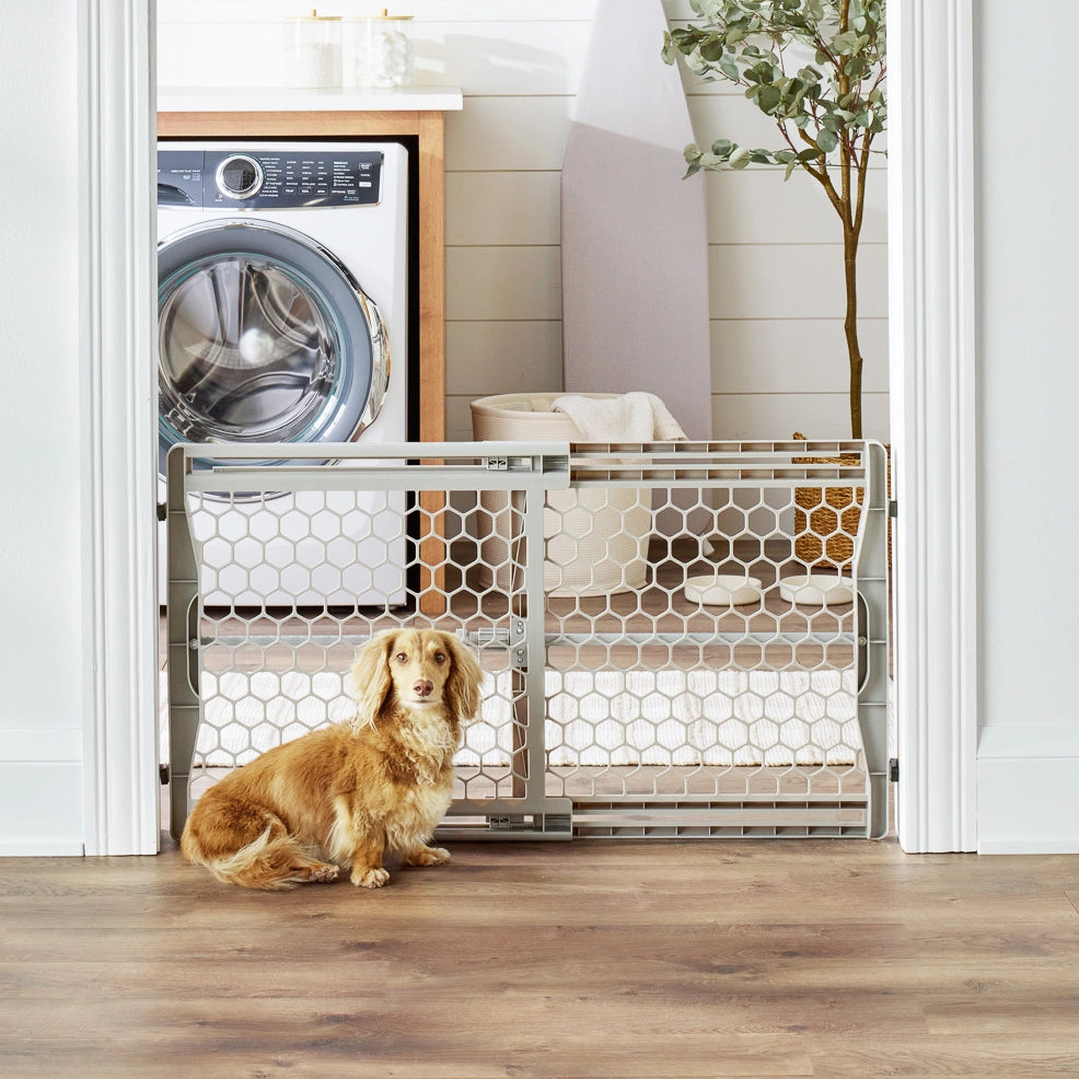 carlson-gates-plastic-hundegitter-grau-ausziehbar-58cm-hoch image 5