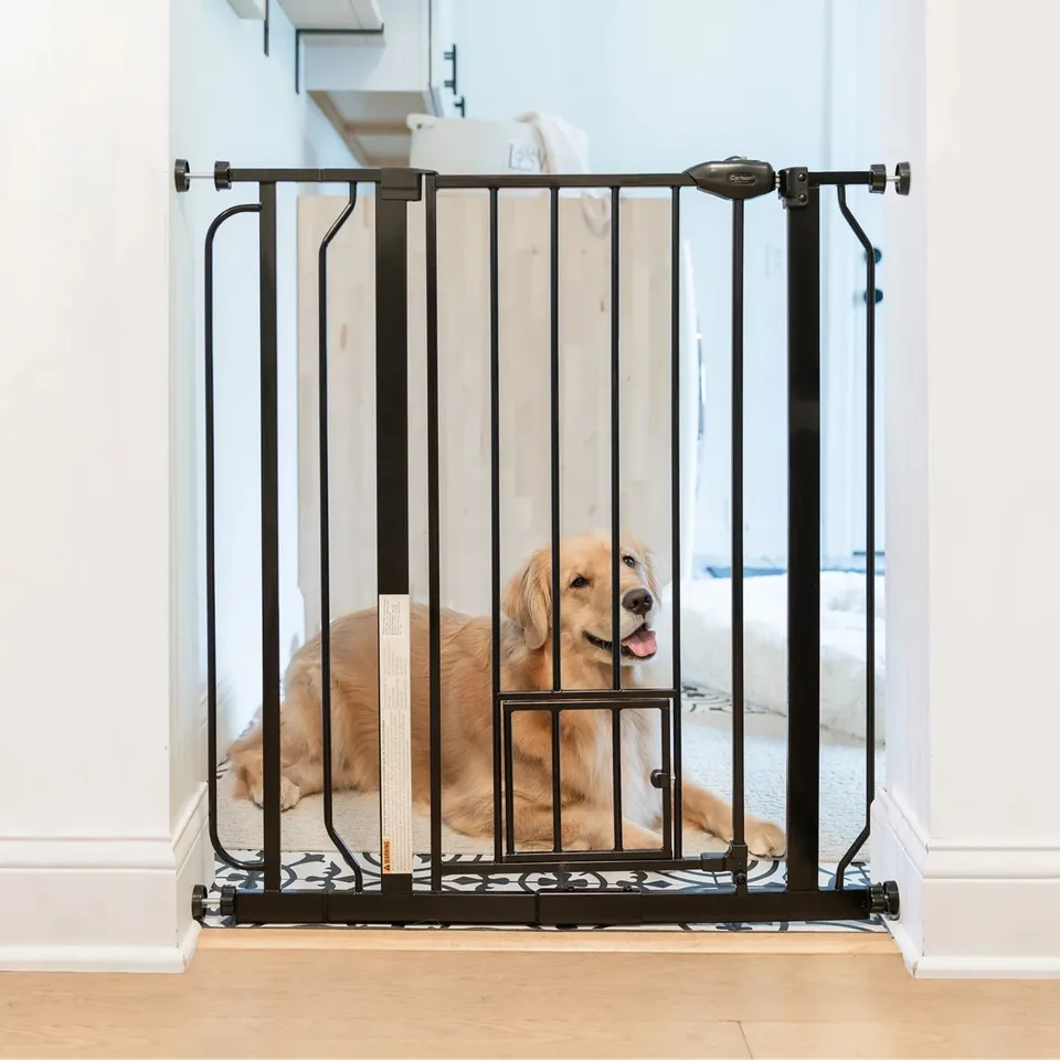 carlson-walk-thru-hundegitter-schwarz-91-hoch-kleintiert-r image 1